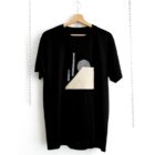 Camiseta mimaría hempworks CASTRO 02 de color negro en colaboración con el artista urbano SONEK Edición limitada